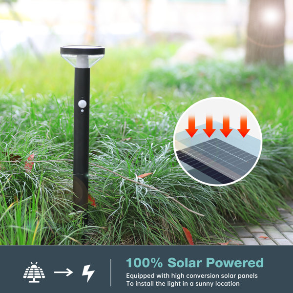 inowel Solar Outdoor Light Dusk to Dawn Solar Pathway Light with Stake